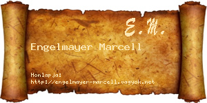 Engelmayer Marcell névjegykártya