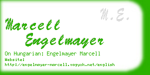 marcell engelmayer business card